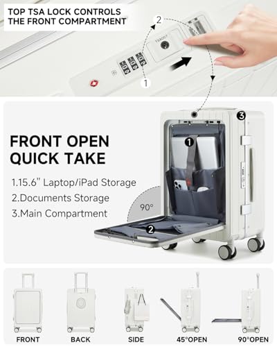 MALETA DE MANO CON COMPARTIMENTO FRONTAL