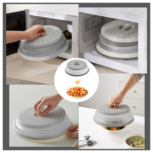 🍽️ Tapa Protectora Plegable para Microondas