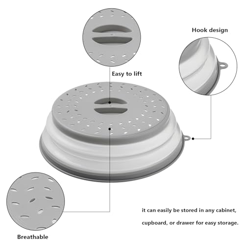 🍽️ Tapa Protectora Plegable para Microondas
