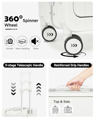 MALETA DE MANO CON COMPARTIMENTO FRONTAL