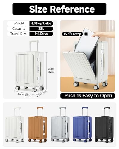 MALETA DE MANO CON COMPARTIMENTO FRONTAL