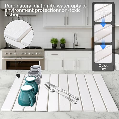 🧽 Tapete de Secado de Platos de Piedra