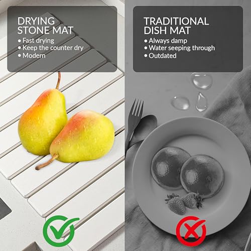 🧽 Tapete de Secado de Platos de Piedra