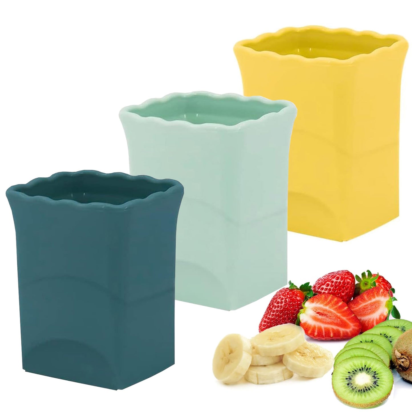 🍓 Set de 3 Cortadores de Fruta Tipo Vaso – ¡Corta Fácil, Rápido y Sin Enredos!