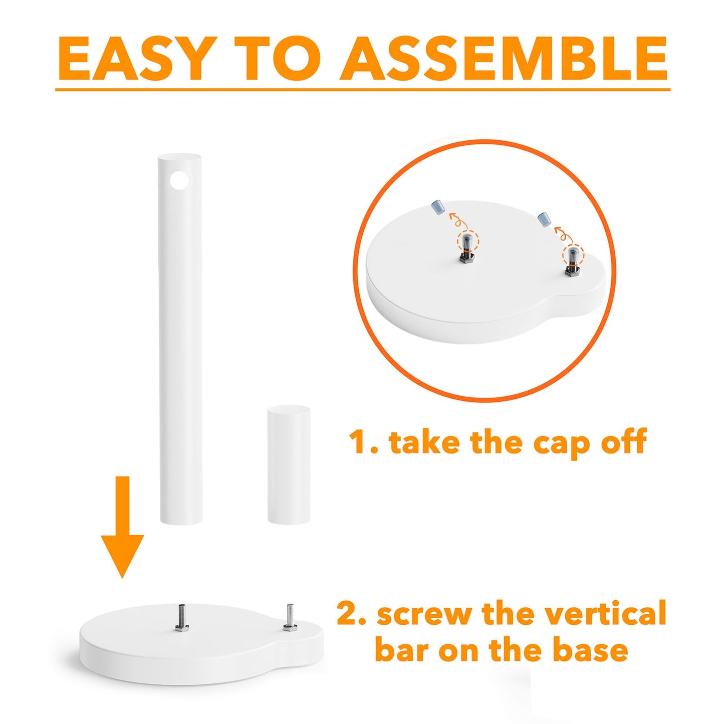 🧼 Soporte 2 en 1 para Toallas de Papel con Spray SpaceAid – Blanco