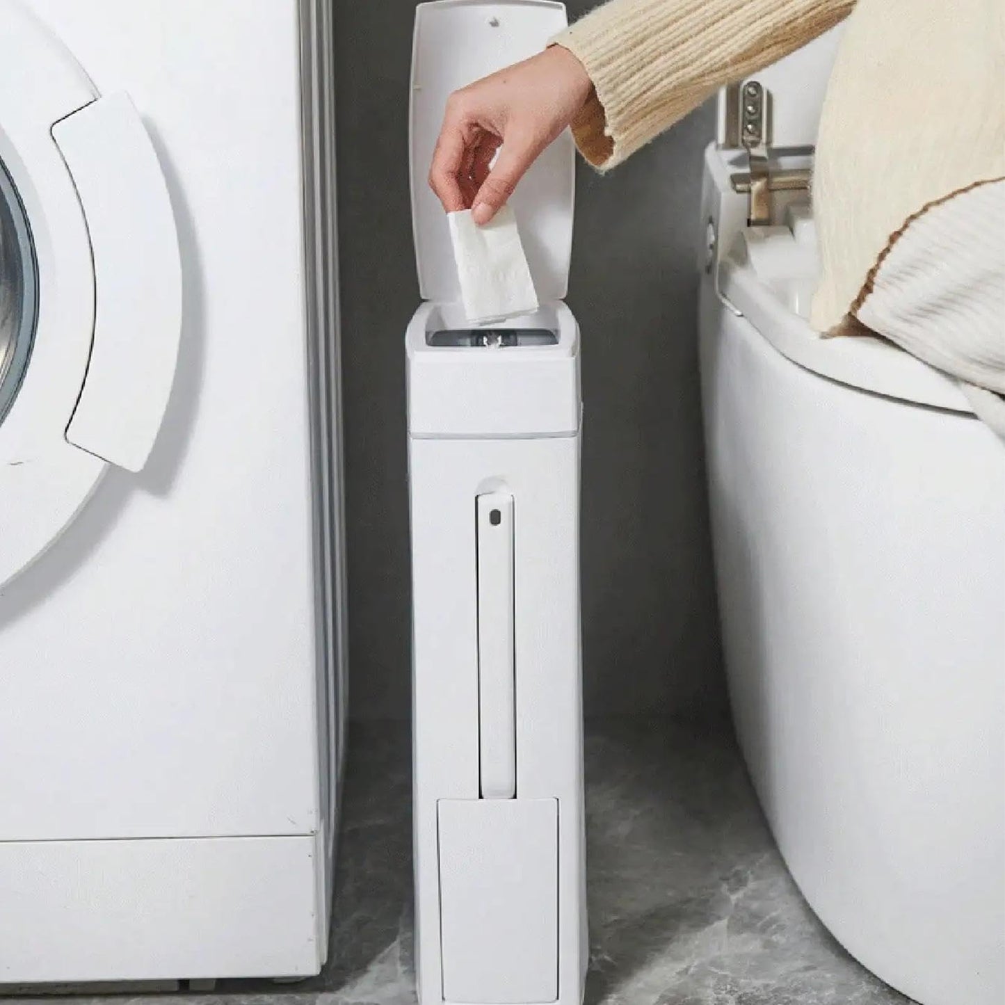 PAPELERA CON ESCOBILLA DE BAÑO