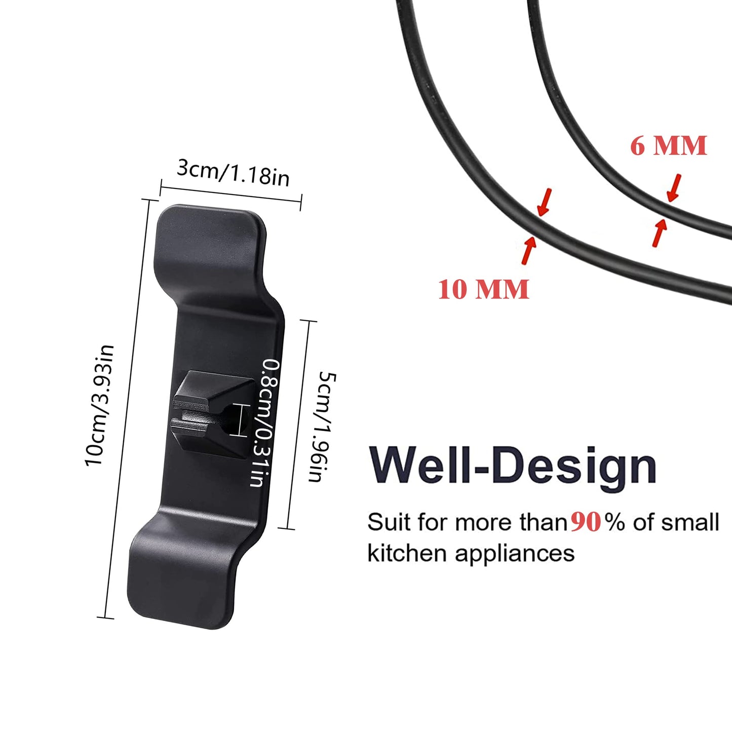 🧹 Organizador de Cables para Electrodomésticos de Cocina