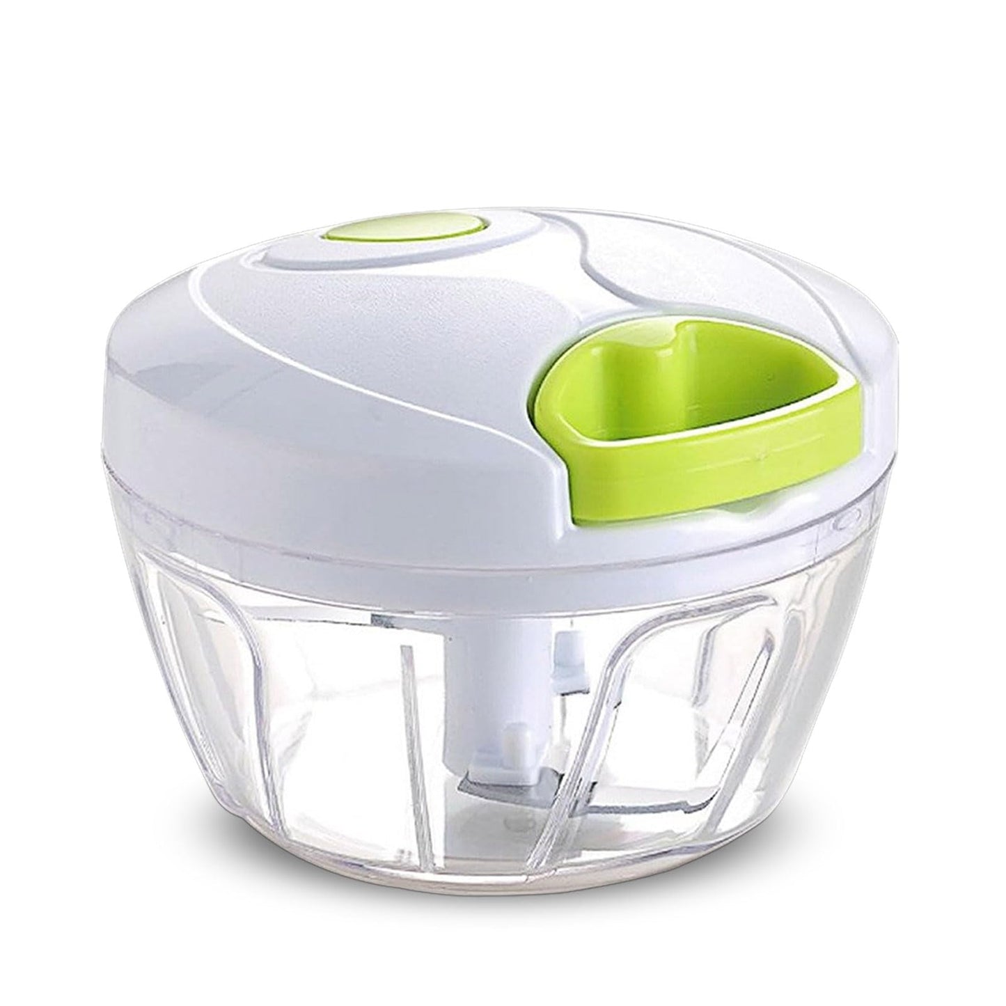 🧄⚡ Picadora Manual de Ajo y Verduras – Blanca 🥕🔪