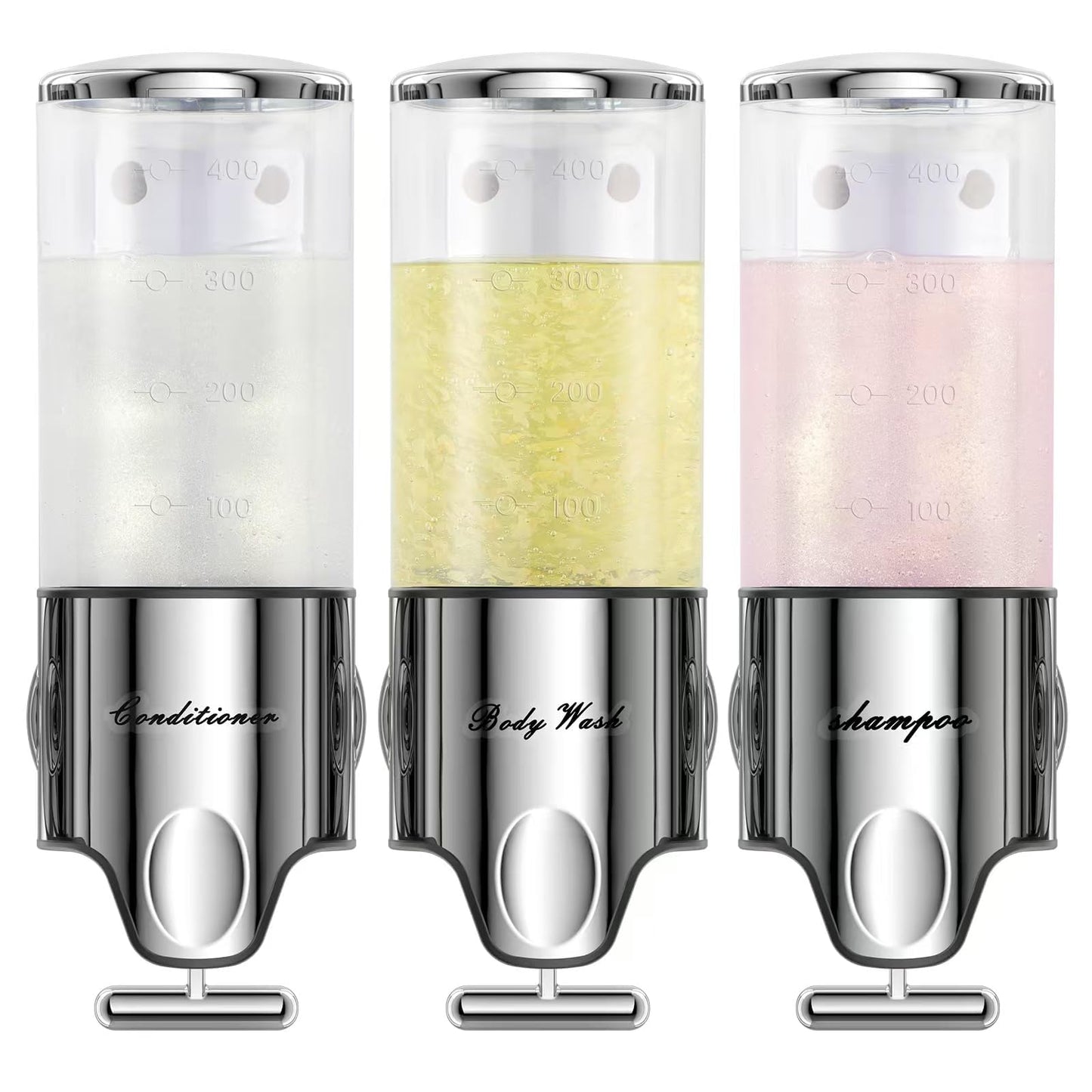 DISPENSADOR DE CHAMPÚ, TRIPLE