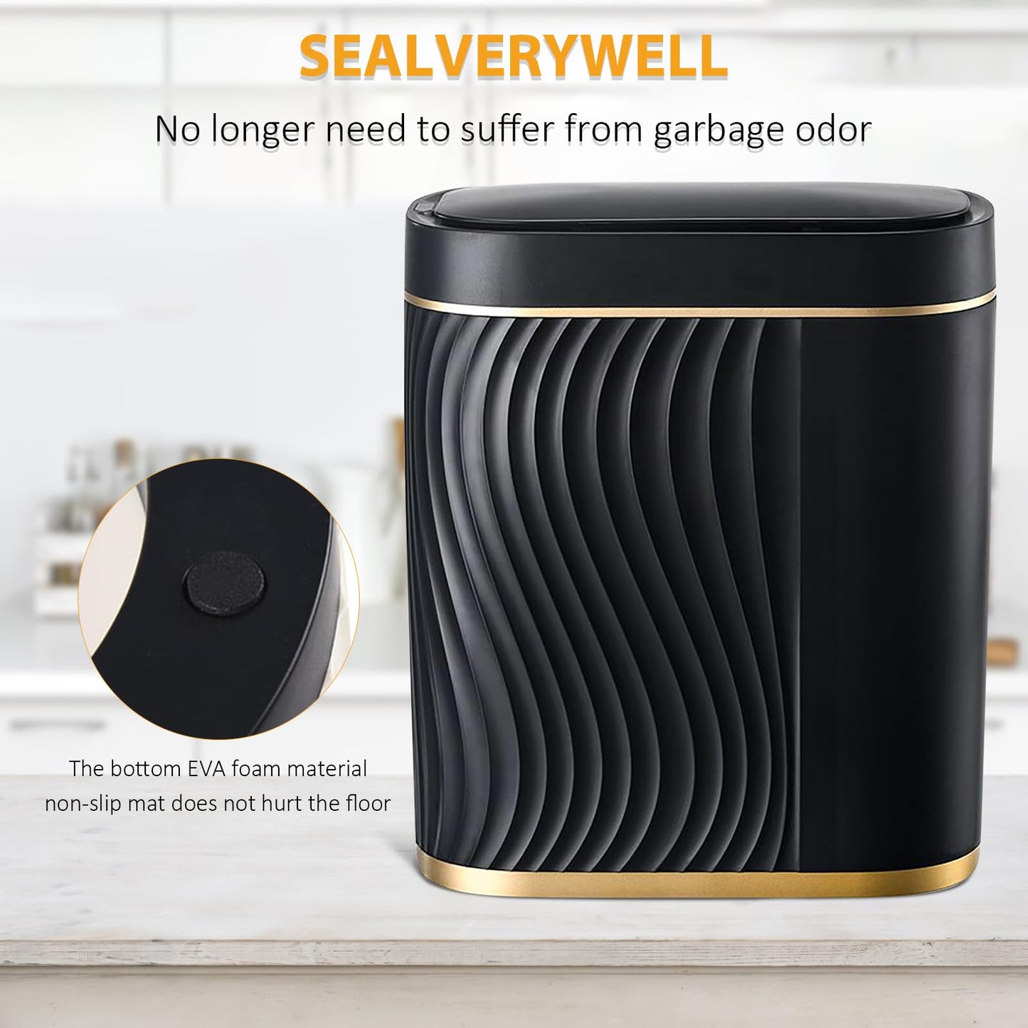 CUBO DE BASURA, NEGRO