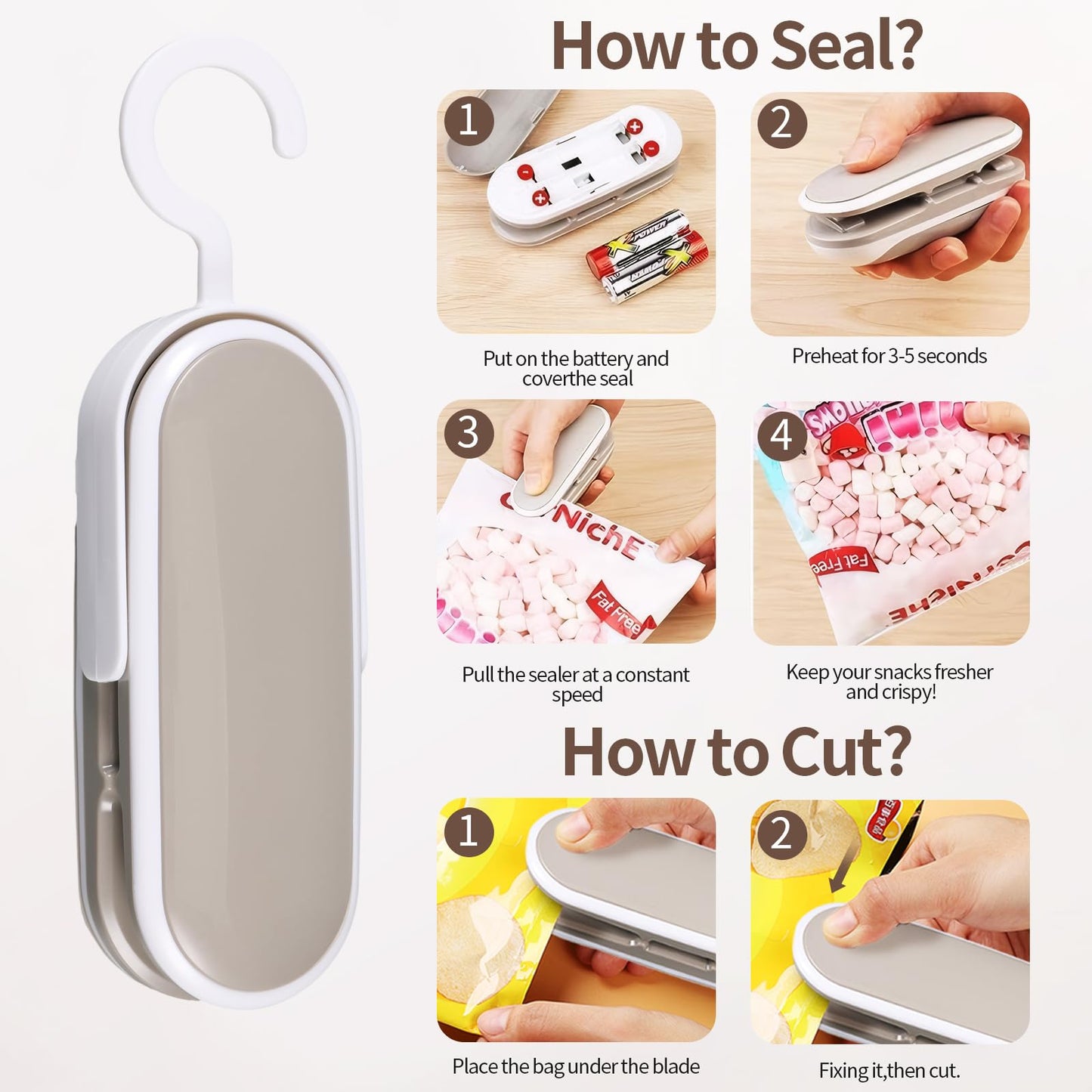 Minisellador de Bolsas Portátil ✨