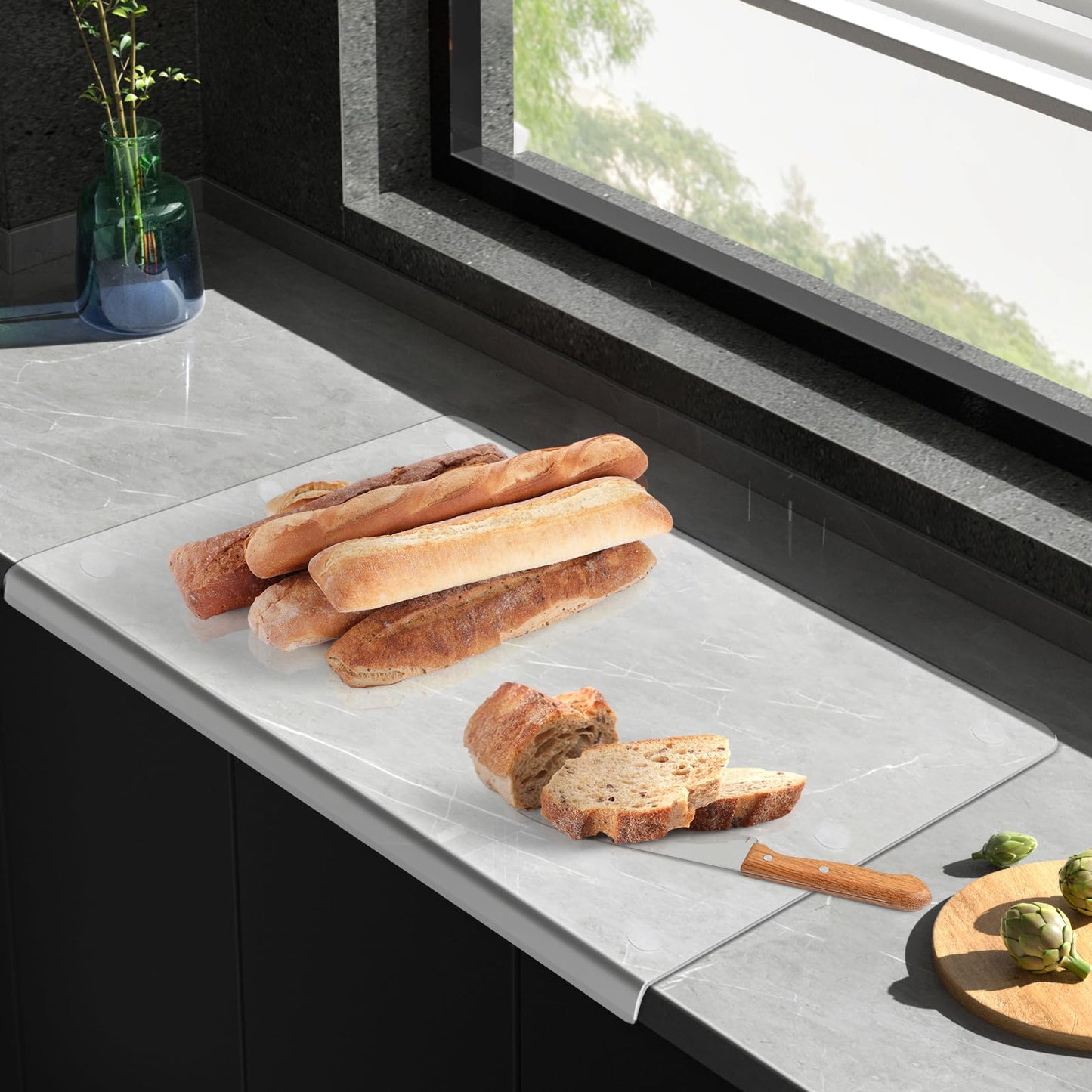 🧊 Tabla de Cortar Acrílica Antideslizante – Moderna y Funcional