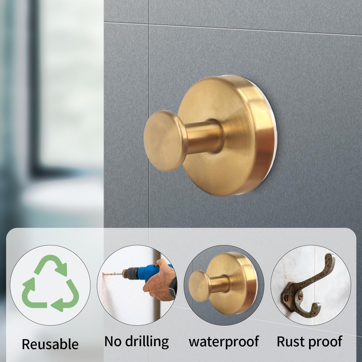 GANCHOS DE VENTOSA, 4 PZS