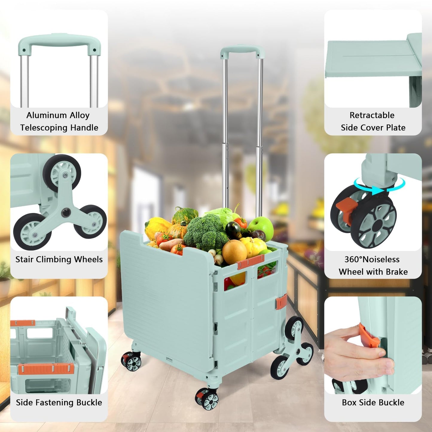 CARRITO DE COMPRA PLEGABLE