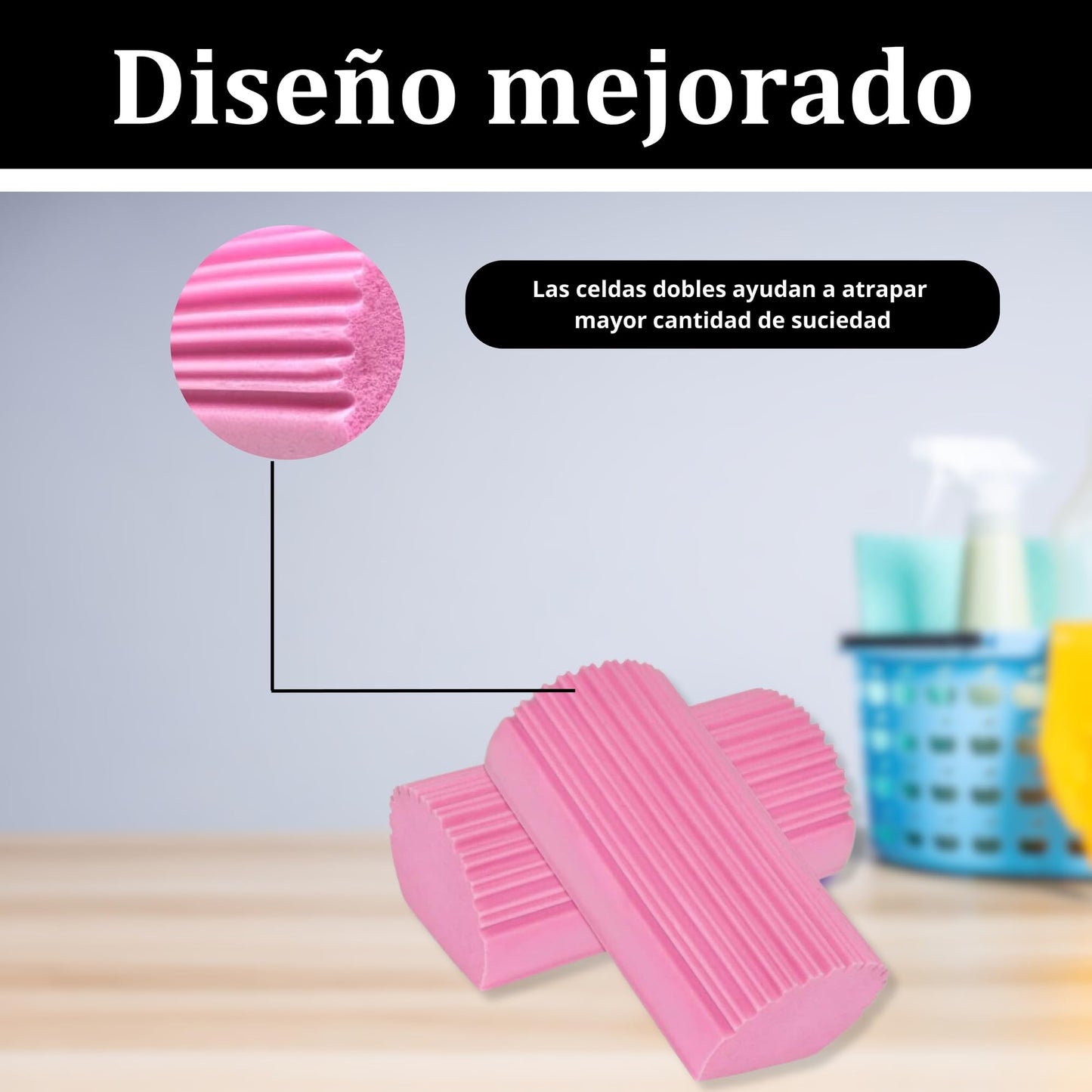 ESPONJAS DE LIMPIEZA, 4 PZS