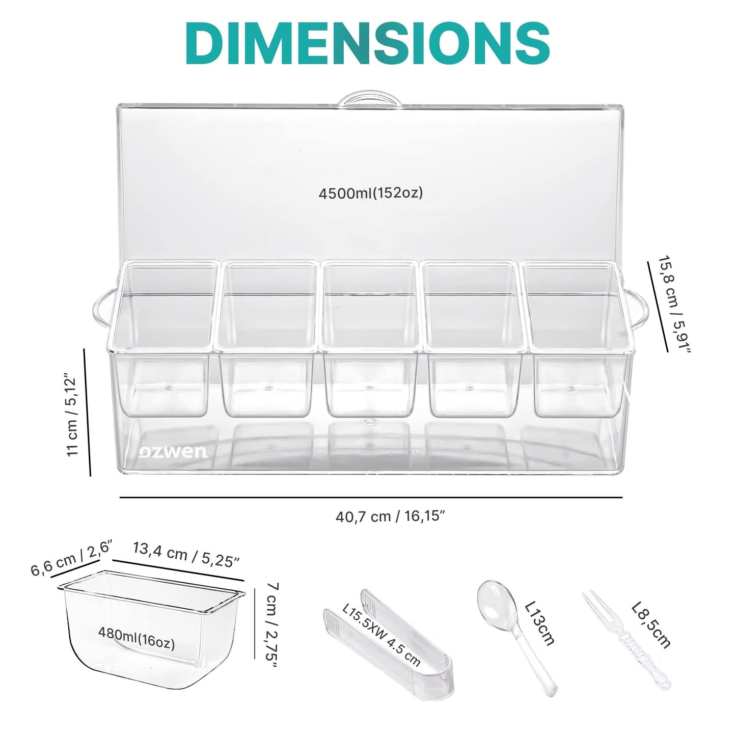 BANDEJA PARA SERVIR CONDIMENTOS