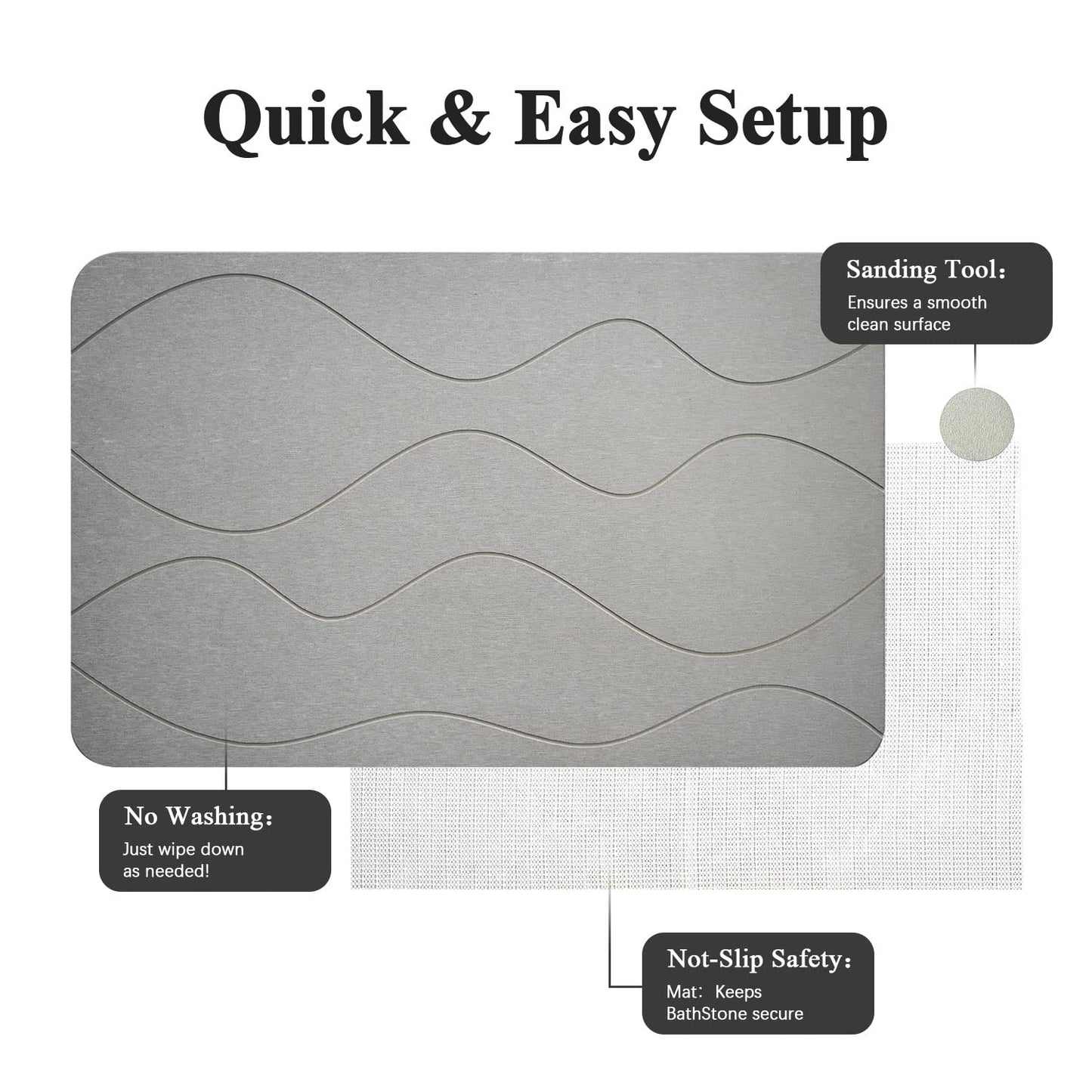 🪨 Alfombrilla de Baño – Secado Rápido, Antideslizante y Ecológica