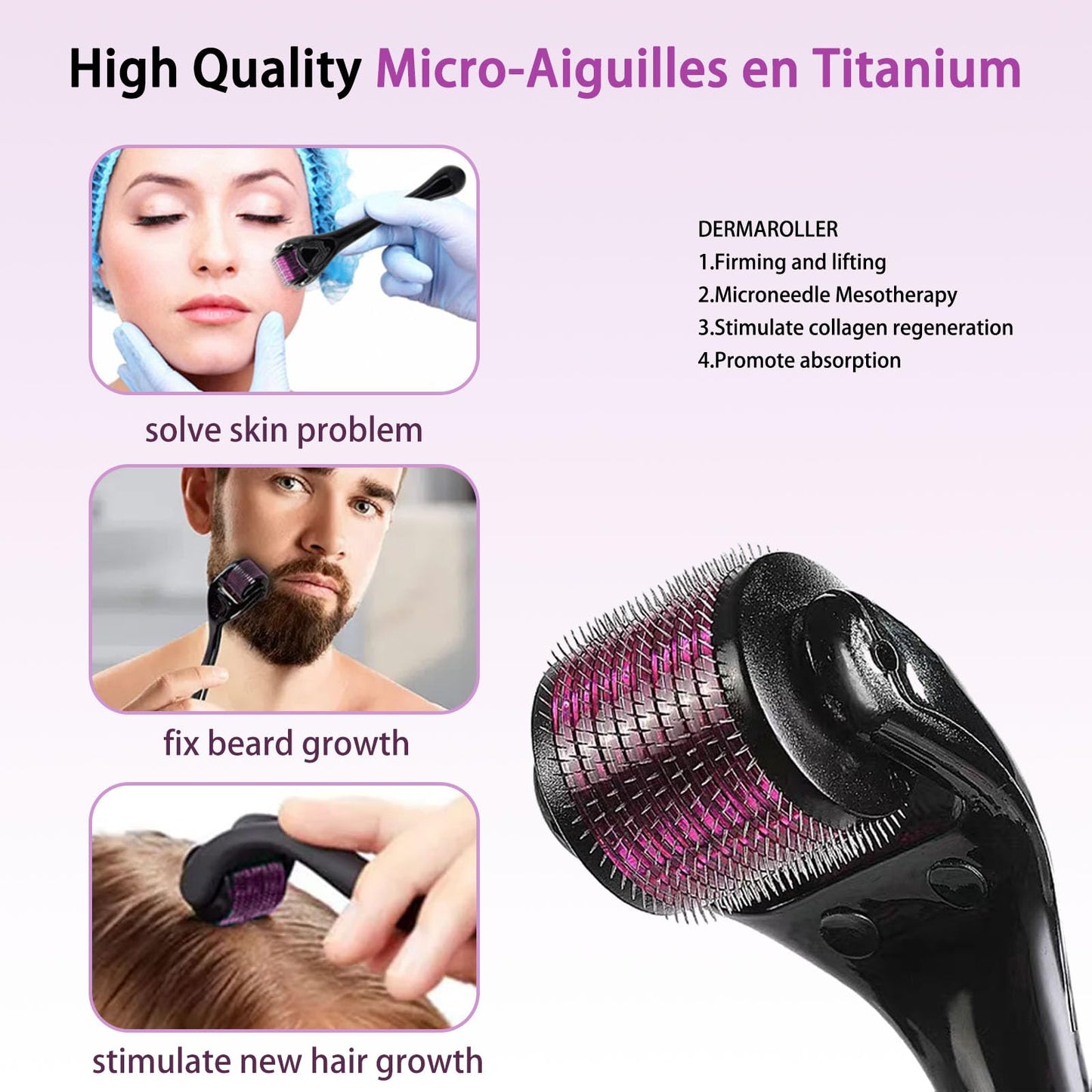 RODILLO PARA PROMOVER EL CRECIMIENTO DEL CABELLO