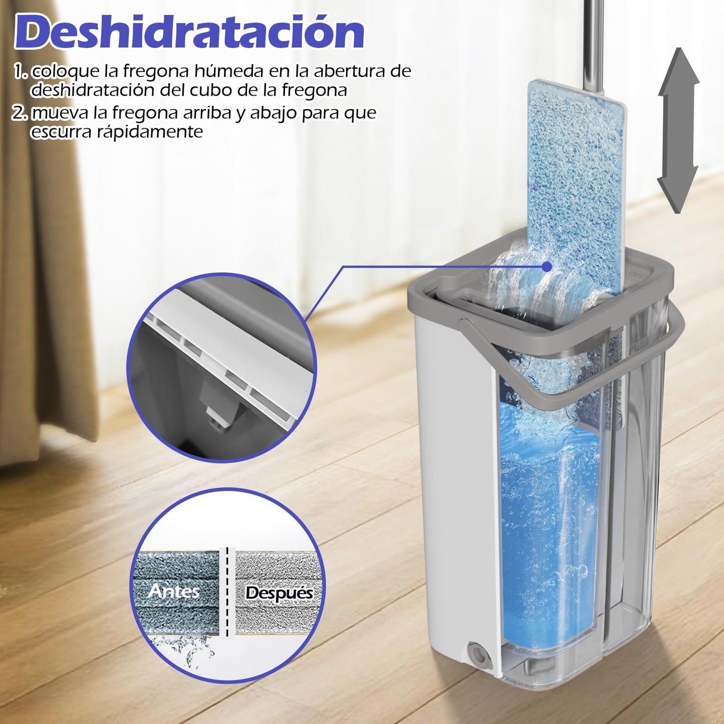 JUEGO DE FREGONA Y CUBO ESCURRIDOR