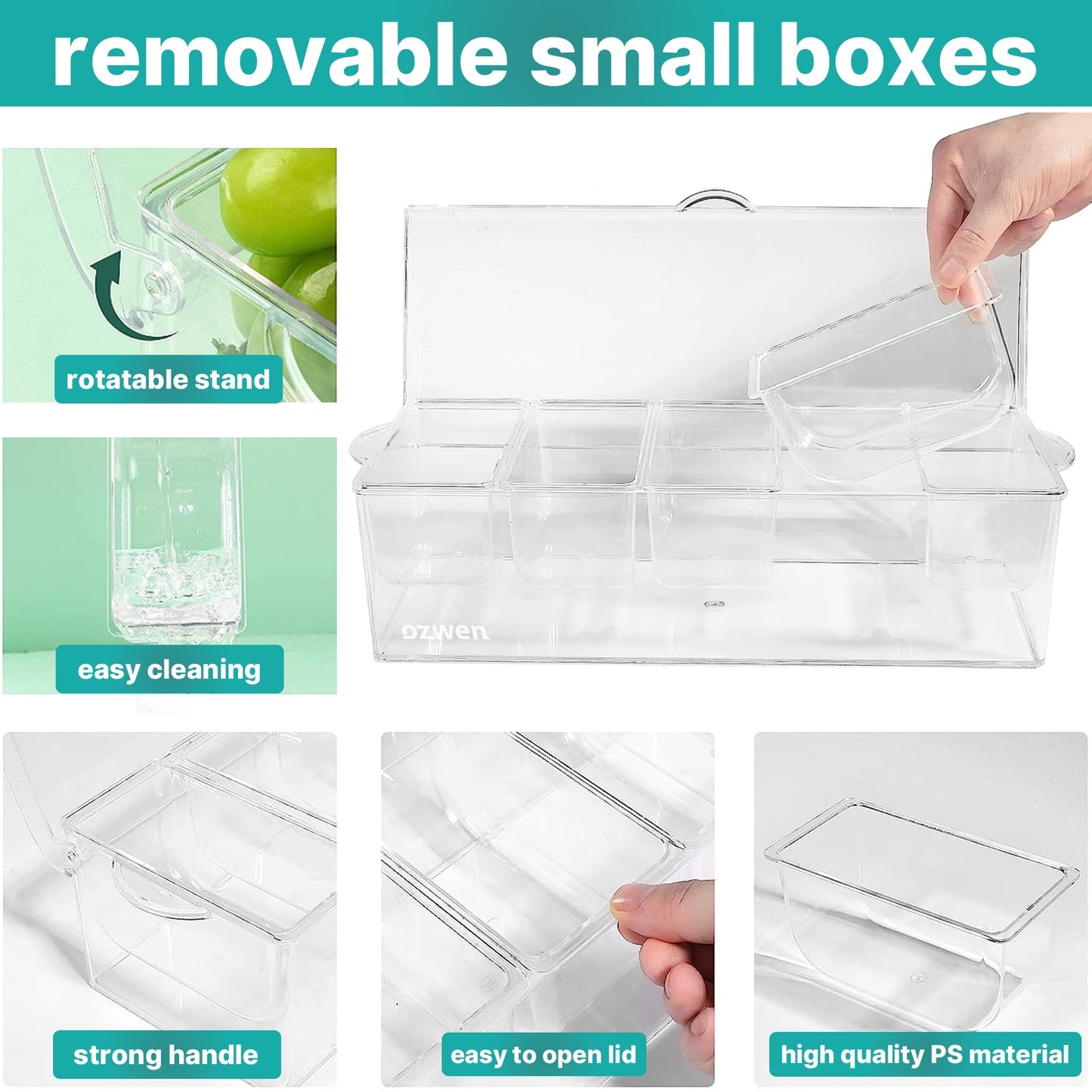 BANDEJA PARA SERVIR CONDIMENTOS