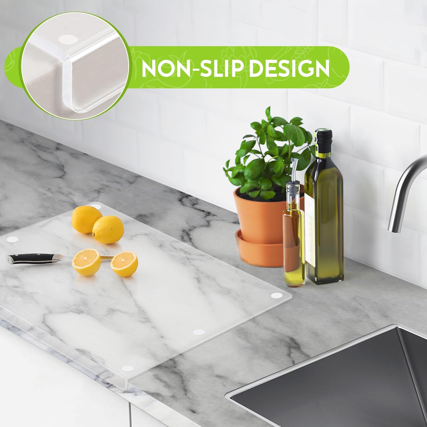 🧊 Tabla de Cortar Acrílica Antideslizante – Moderna y Funcional