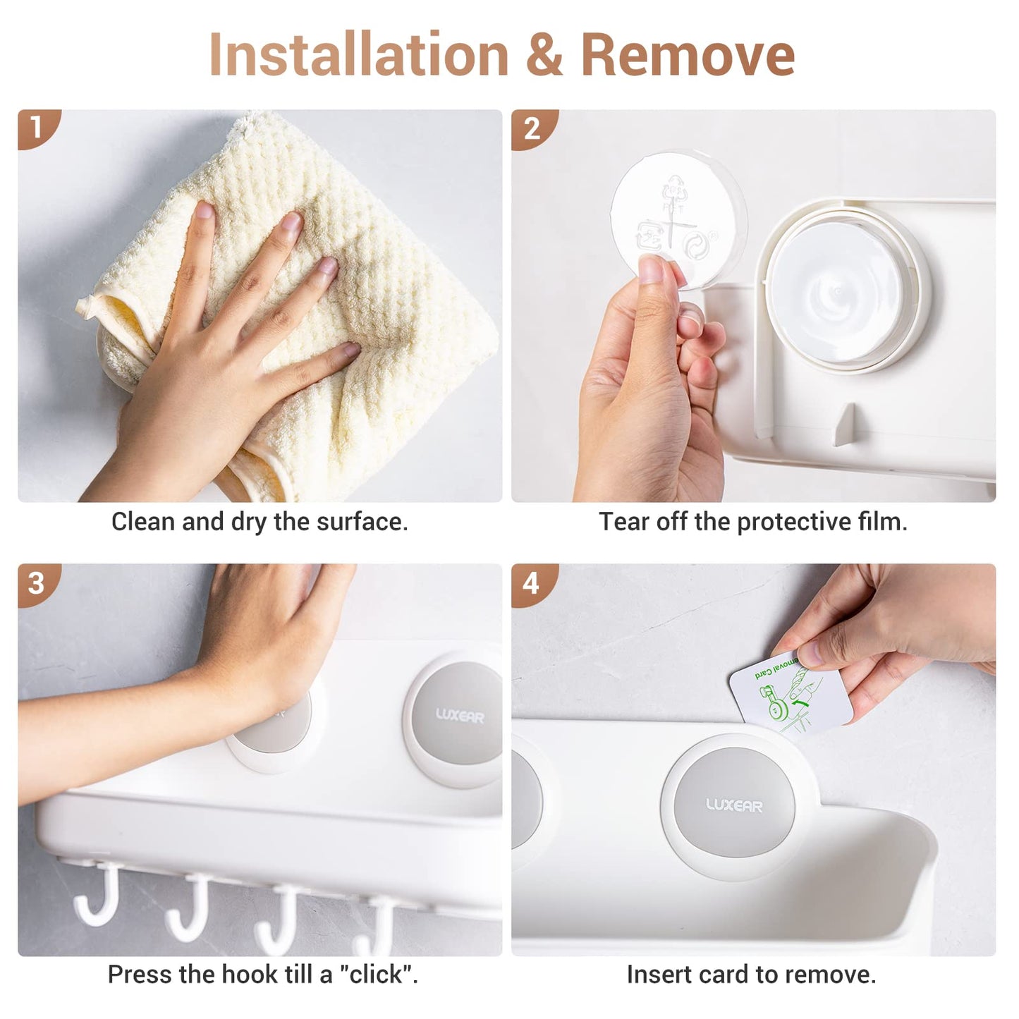 🛁✨ Estante de Ducha con Ventosa – Fuerte, Durable y Sin Taladros ✨🛁