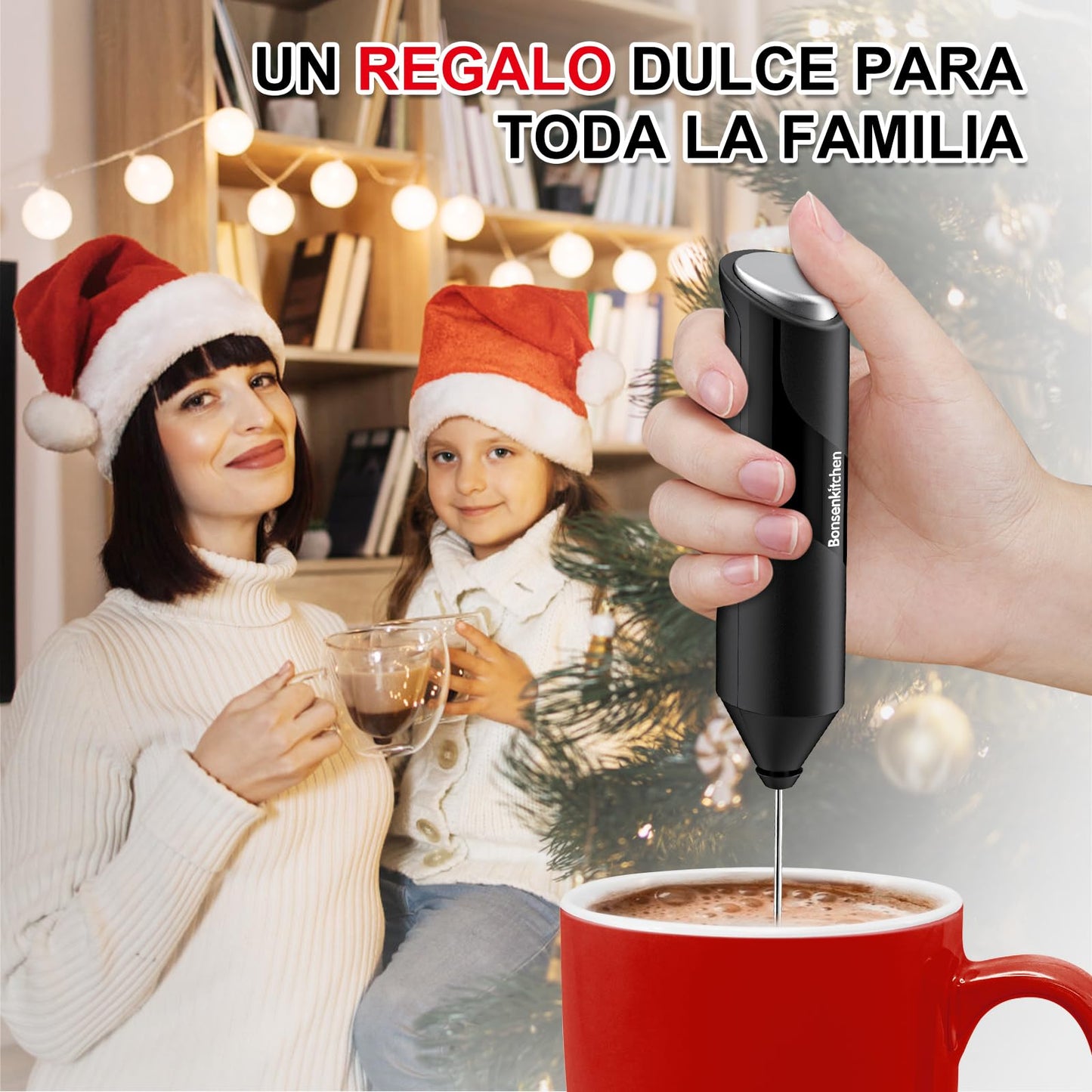 ☕✨ Espumador de Leche Portátil – Negro 🖤