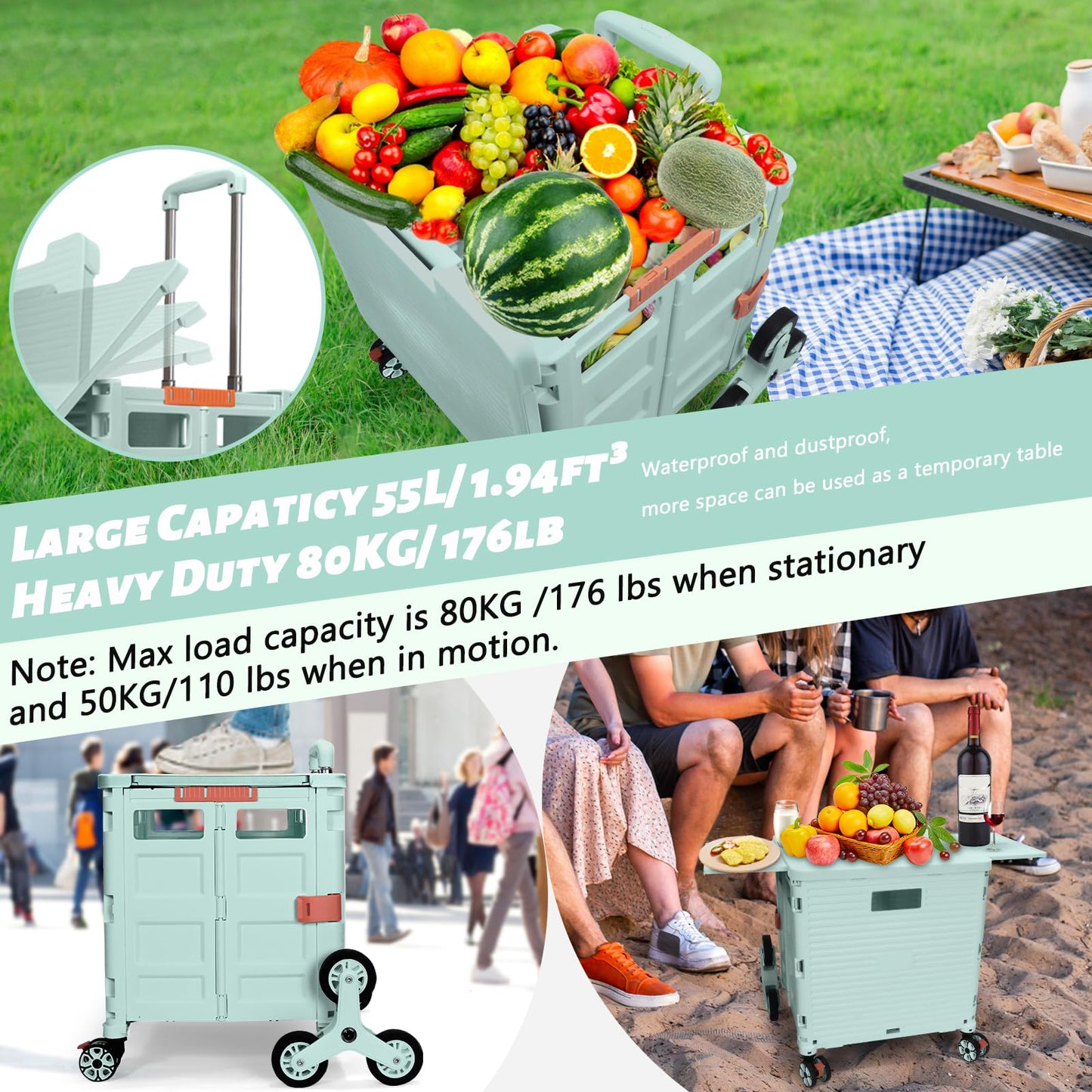 CARRITO DE COMPRA PLEGABLE