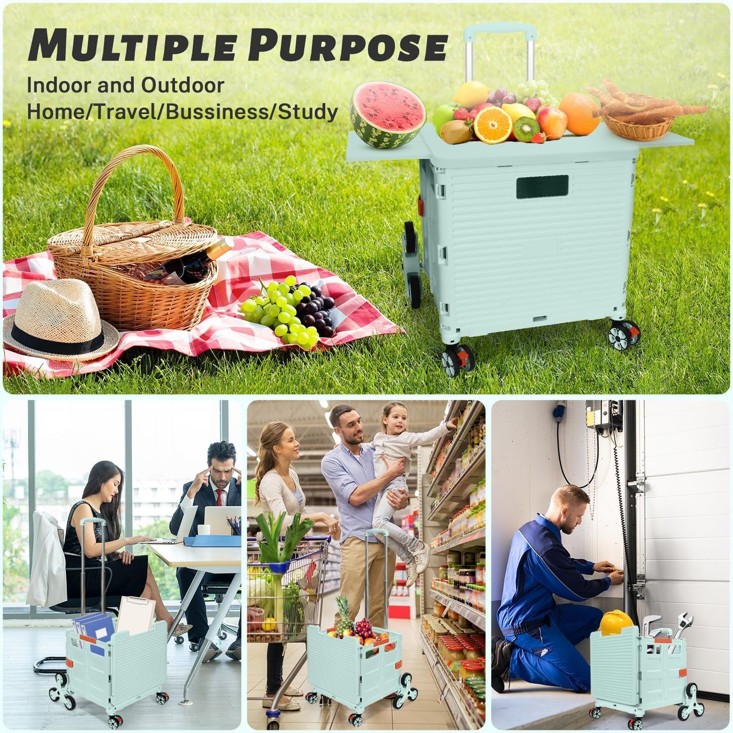 CARRITO DE COMPRA PLEGABLE