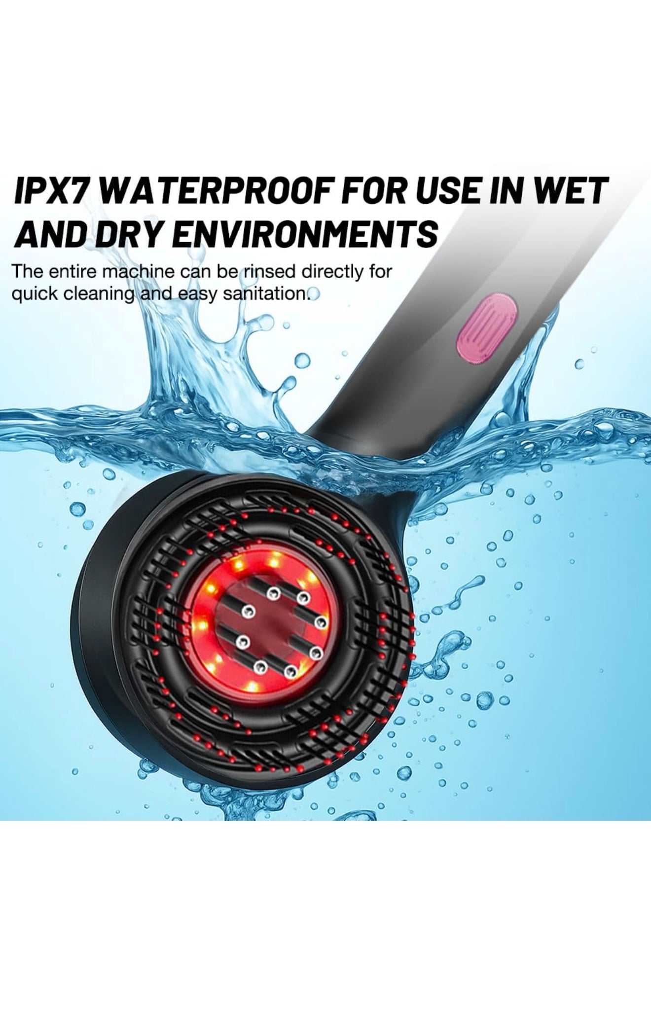 💆‍♀️🧠✨ Cepillo Masajeador Estimulante del Crecimiento Capilar 🌿💪🧴